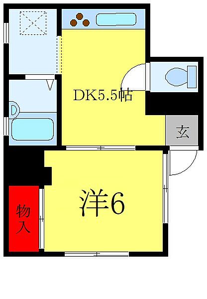 金子マンション 101｜東京都荒川区町屋2丁目(賃貸マンション1DK・1階・25.92㎡)の写真 その2