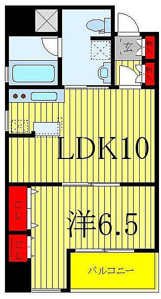 アクシーズグランデ蕨II 202｜埼玉県川口市芝新町(賃貸マンション1LDK・2階・40.08㎡)の写真 その2