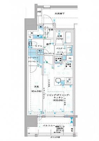 オーパスレジデンス中板橋 605｜東京都板橋区中板橋(賃貸マンション1LDK・6階・35.36㎡)の写真 その2