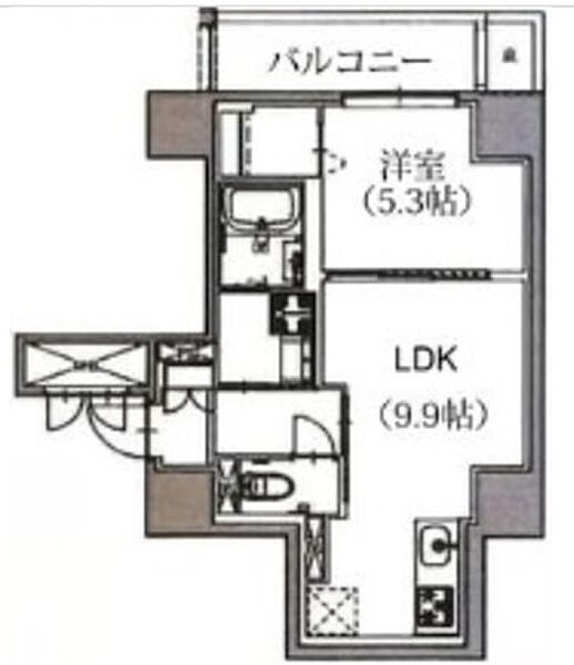 レジデンス王子山田屋 601｜東京都北区王子1丁目(賃貸マンション1LDK・6階・39.60㎡)の写真 その2