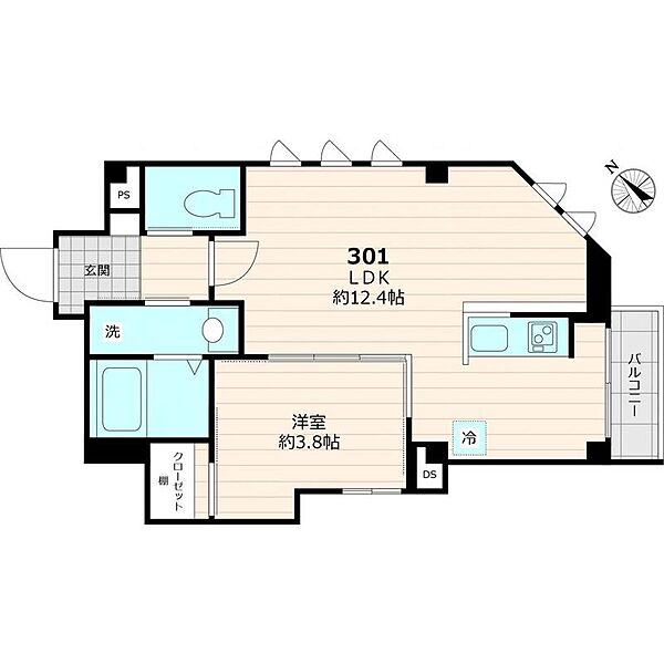 仮称ビューノ千住宮元町 301｜東京都足立区千住宮元町(賃貸マンション1LDK・3階・37.31㎡)の写真 その1