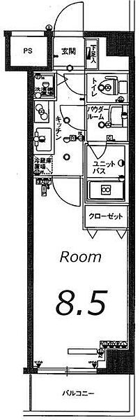 スカイコート板橋五番館 505｜東京都板橋区坂下1丁目(賃貸マンション1K・5階・28.06㎡)の写真 その2