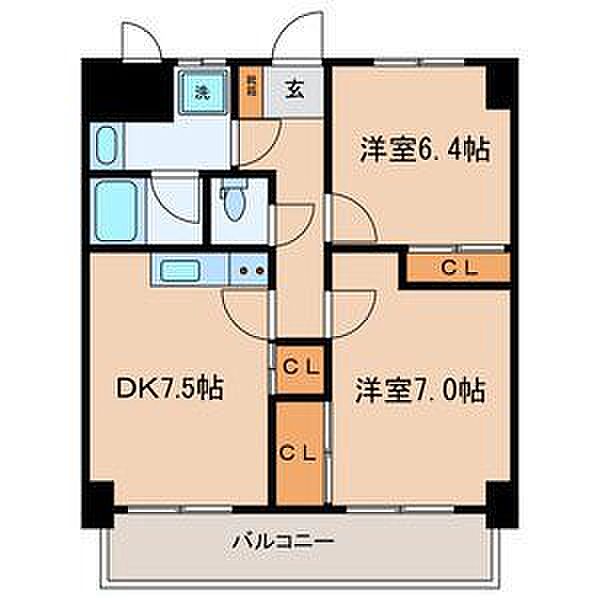 アビテ・シュメール 402｜東京都板橋区坂下1丁目(賃貸マンション2DK・4階・50.03㎡)の写真 その2