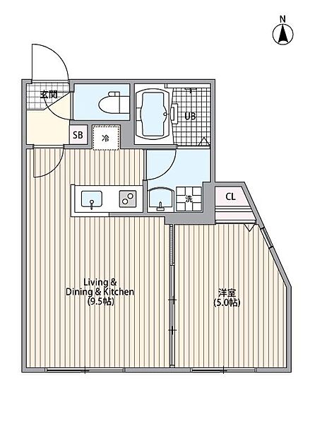 目白19号マンション 101｜東京都豊島区高田2丁目(賃貸マンション1LDK・1階・31.88㎡)の写真 その2