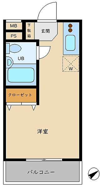 マンション小滝橋 503｜東京都新宿区高田馬場３丁目(賃貸マンション1R・5階・23.10㎡)の写真 その2