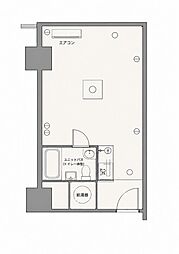 トーカン新宿キャステール ワンルームの間取図画像