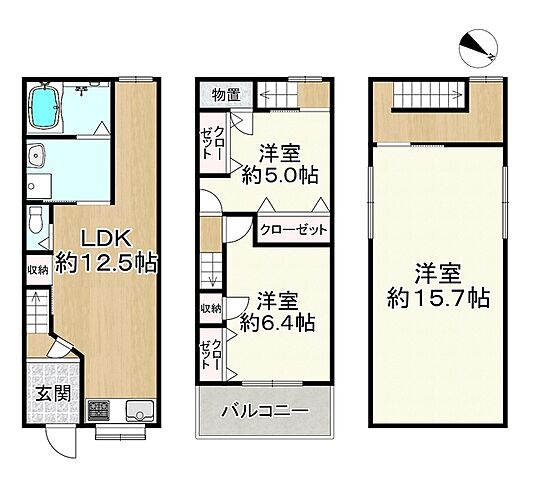 間取り 大阪市港区南市岡1丁目
