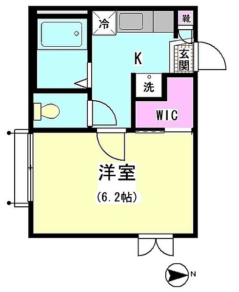 画像2:1Kタイプの賃貸専用住宅