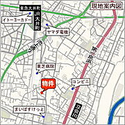 現地案内図★立会川駅徒歩6分
