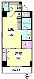 IZM戸越 1LDKの間取図画像