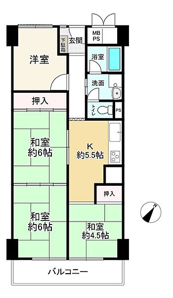 間取りを拡大表示