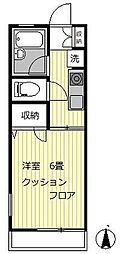 メゾン・ド・タニ 1Kの間取図画像