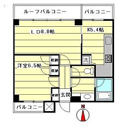 コスモスパジオ江古田2 1DKの間取図画像
