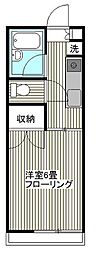 メゾン・ド・タニ 1Kの間取図画像