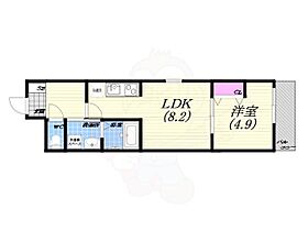 フジパレス香櫨園ノース  ｜ 兵庫県西宮市川西町（賃貸アパート1LDK・2階・33.60㎡） その2