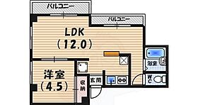 ラ・ルー浜田 102 ｜ 兵庫県西宮市甲子園浜田町（賃貸マンション1LDK・2階・38.00㎡） その2