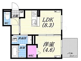 芦原通レジデンス  ｜ 兵庫県神戸市兵庫区芦原通３丁目（賃貸マンション1LDK・1階・35.22㎡） その2