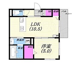 ヘーベルメゾン神楽夙川イースト  ｜ 兵庫県西宮市神楽町（賃貸マンション1LDK・2階・42.78㎡） その2