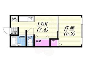 藤本マンション  ｜ 兵庫県西宮市広田町（賃貸マンション1LDK・3階・30.00㎡） その2