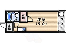 タートルハイツ  ｜ 兵庫県西宮市馬場町1番9号（賃貸アパート1R・3階・18.00㎡） その2