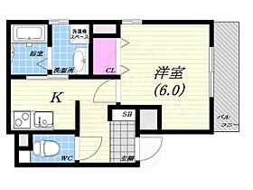 兵庫県西宮市市庭町（賃貸アパート1K・2階・25.35㎡） その2