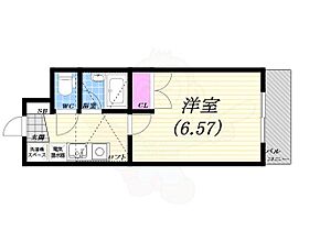 アルザ夙川  ｜ 兵庫県西宮市羽衣町（賃貸マンション1K・4階・21.30㎡） その2