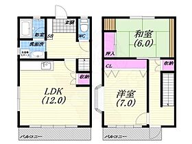 親王塚テラスハウス  ｜ 兵庫県芦屋市親王塚町（賃貸アパート2LDK・1階・72.80㎡） その2