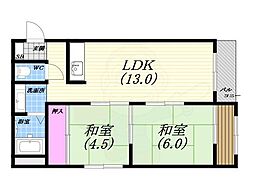 間取図画像 2LDK