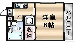 ふたばマンション 1Kの間取図画像