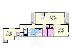 間取図画像 2LDK
