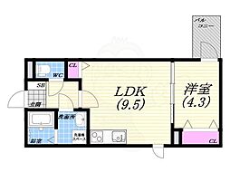 間取図画像 1LDK