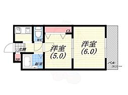 K・Sグランツ 2Kの間取図画像