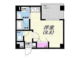 アーバンビュー西宮 ワンルームの間取図画像