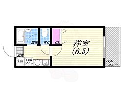 コンフォート 1Kの間取図画像