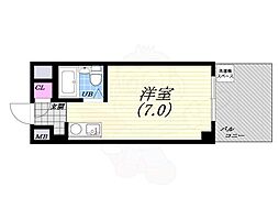 セントラルステージ寺田 ワンルームの間取図画像