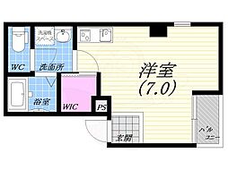 SOL今津駅前 ワンルームの間取図画像