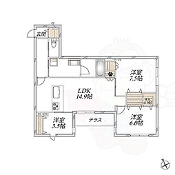 WING TOWA MAISON 3LDKの間取図画像