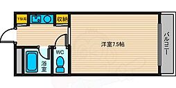 エトール3 ワンルームの間取図画像