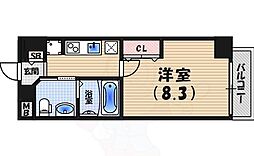 セレニテ西宮本町 1Kの間取図画像