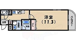ウィンザー夙川 1Kの間取図画像