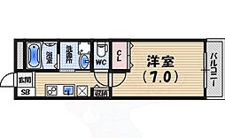 リブレメゾン香櫨園 1Kの間取図画像
