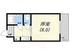 エトール6 1Kの間取図画像