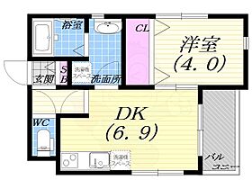 Pista武庫川  ｜ 兵庫県西宮市笠屋町（賃貸アパート1DK・1階・29.20㎡） その2