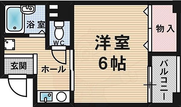 兵庫県西宮市上甲子園１丁目(賃貸マンション1K・2階・20.70㎡)の写真 その2