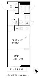 アクッシェ 3階1DKの間取り