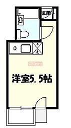 シャルマン文京千駄木 ワンルームの間取図画像