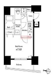 アイル文京白山 1Kの間取図画像