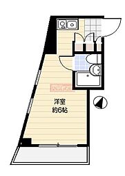 エトワール目白台 ワンルームの間取図画像