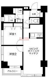 ツインパレス 2LDKの間取図画像