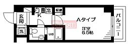 シャイン小石川 1Kの間取図画像